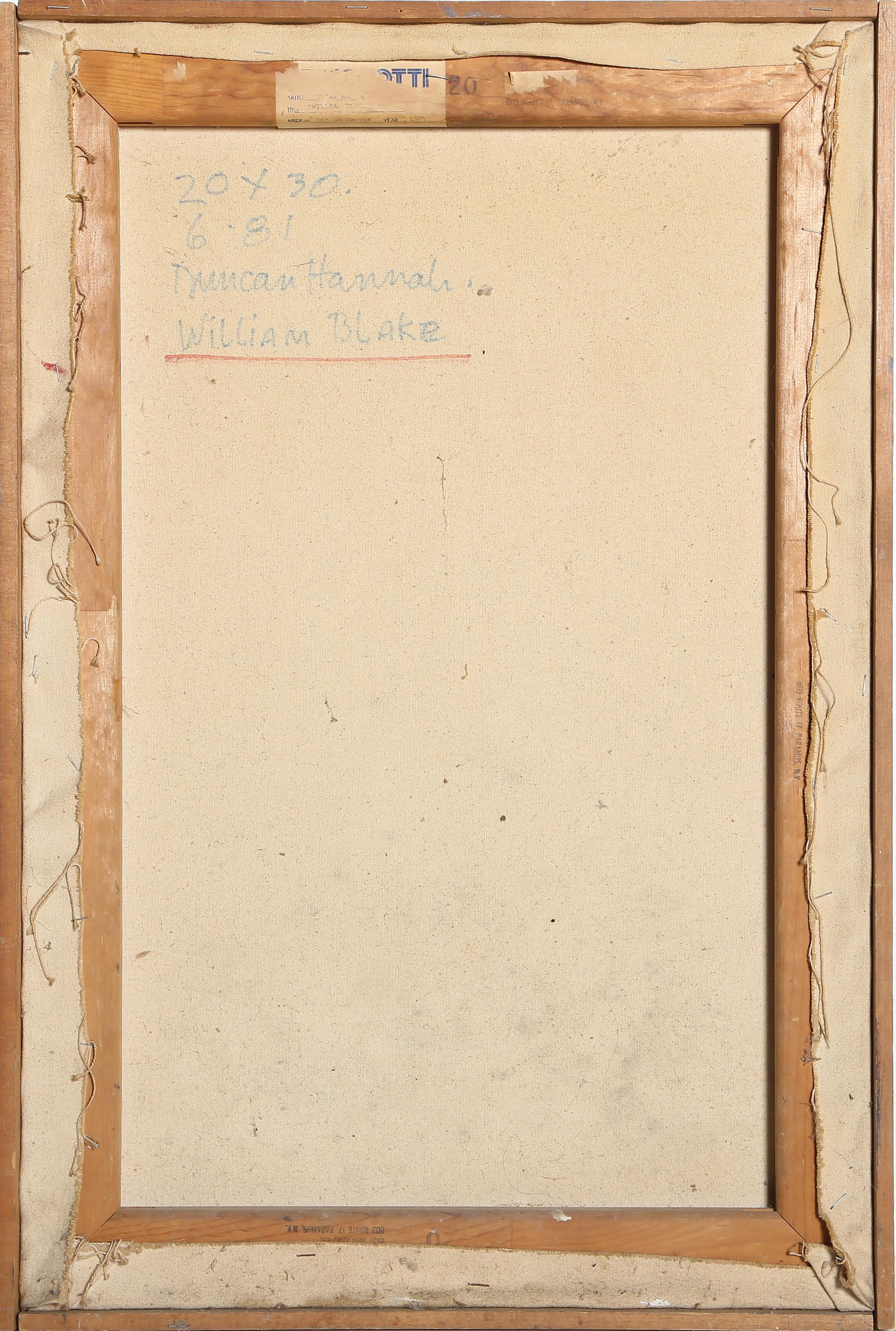 William Blake, Ölgemälde von Duncan Hannah im Angebot 3