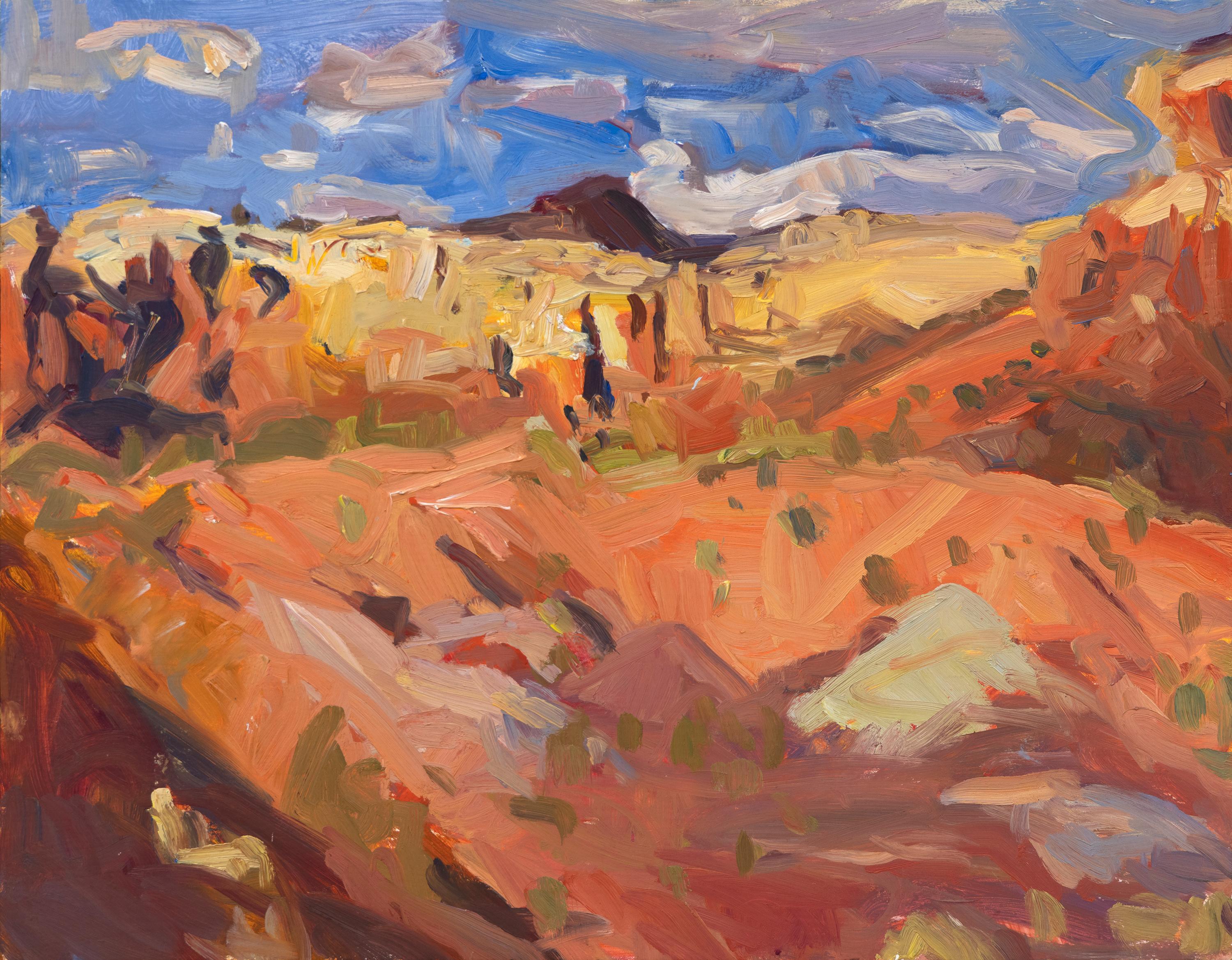 Duncan Martin Landscape Painting - Evening Mesa and Rim