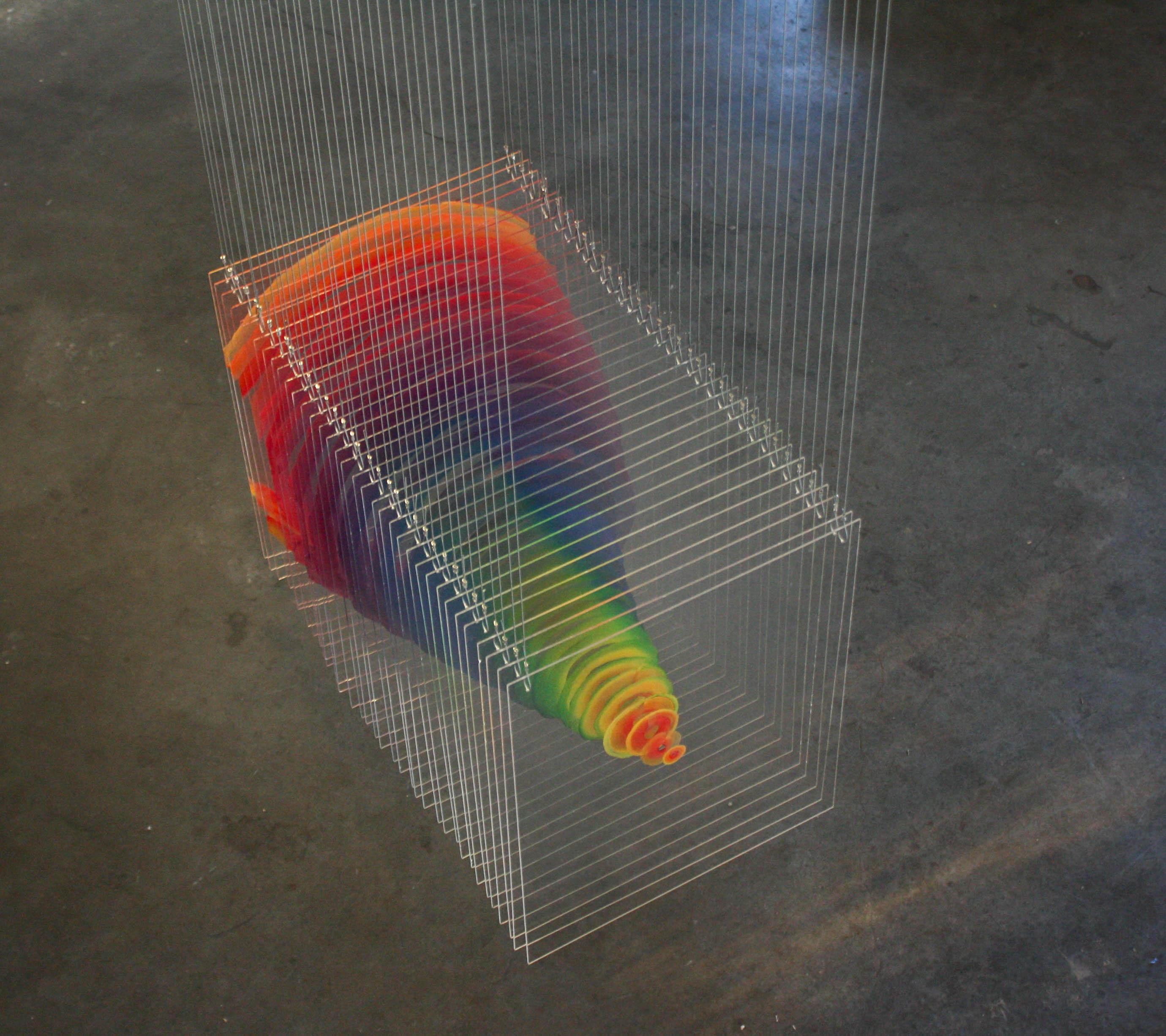 Duncan McDaniel Abstract Sculpture - Spectral Vortex Commission