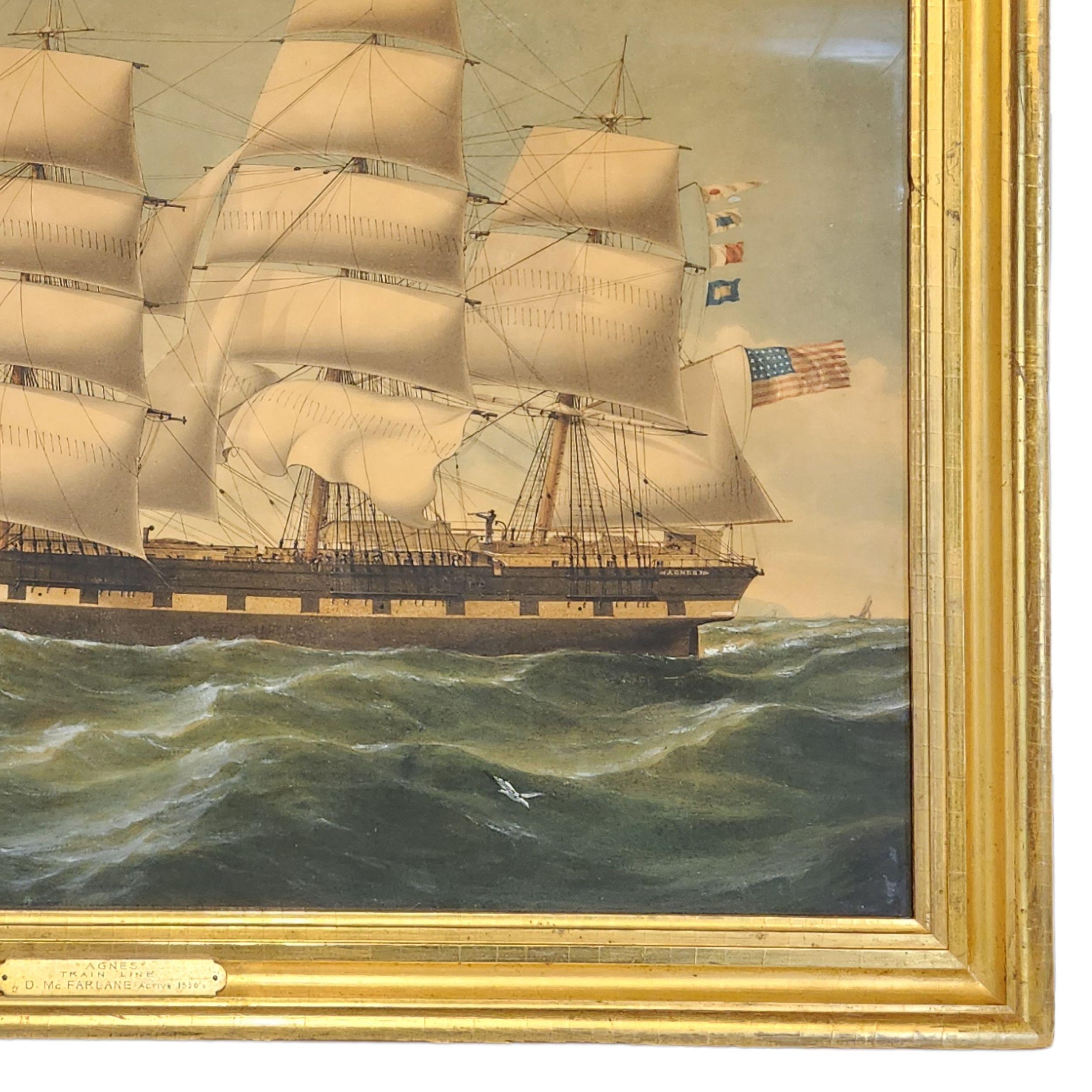 Ritratto della nave Agnes in vendita 5
