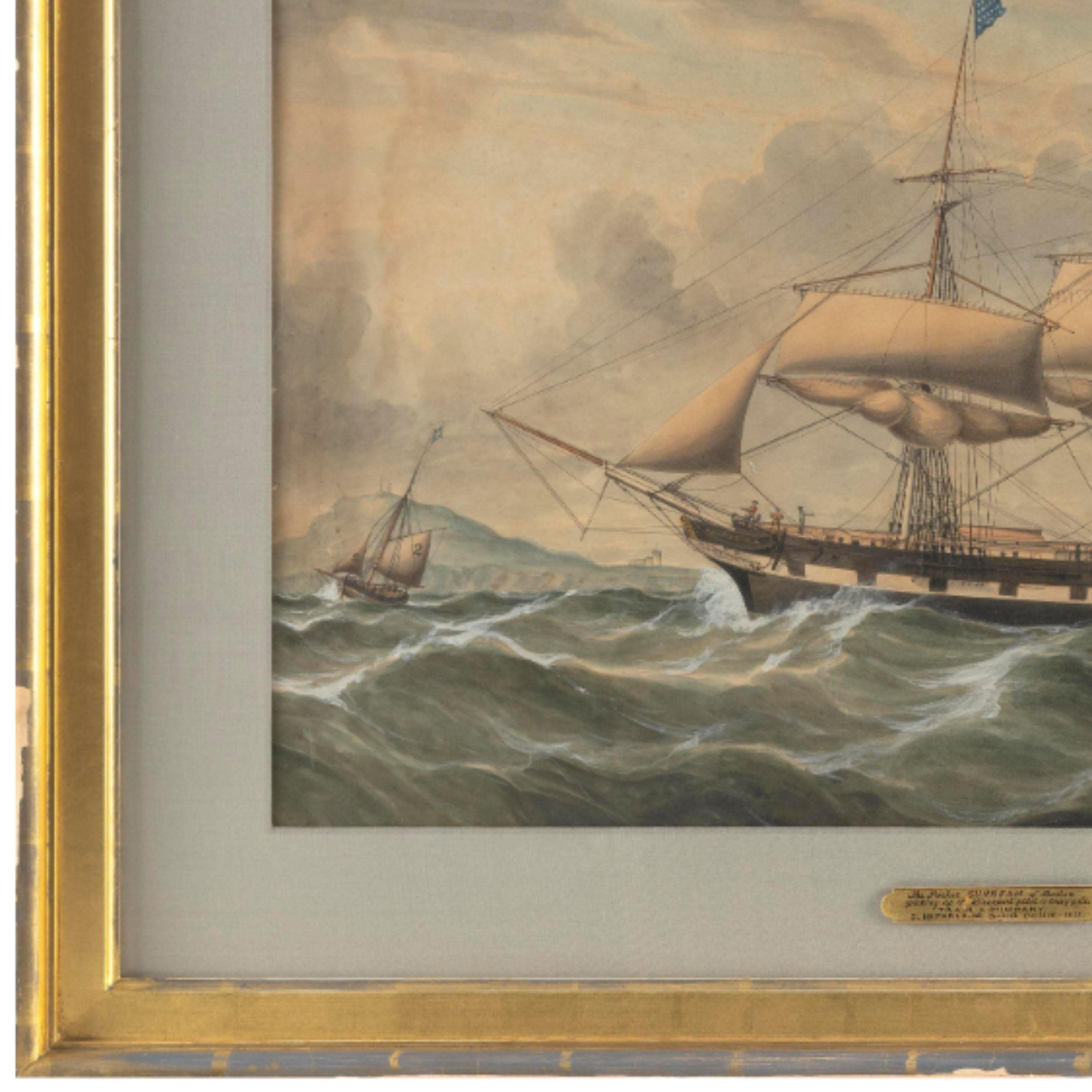 „The Packet Sunbeam Of Boston Picking Up The Liverpool Pilot In Heavy Gale“ im Angebot 5