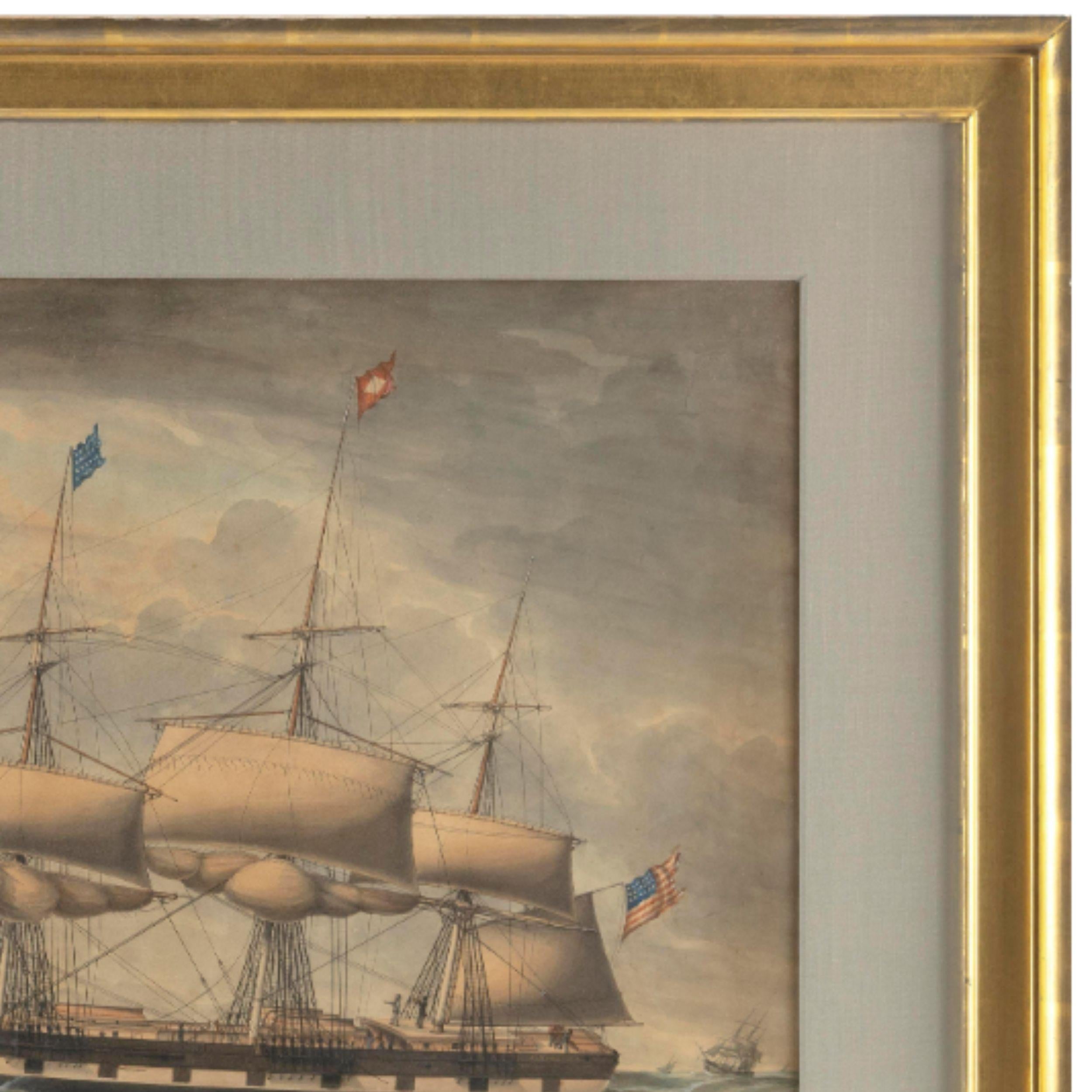 „The Packet Sunbeam Of Boston Picking Up The Liverpool Pilot In Heavy Gale“ im Angebot 3