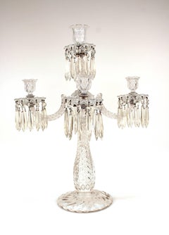 Duncan Miller Candelabra in Sandwich Glass