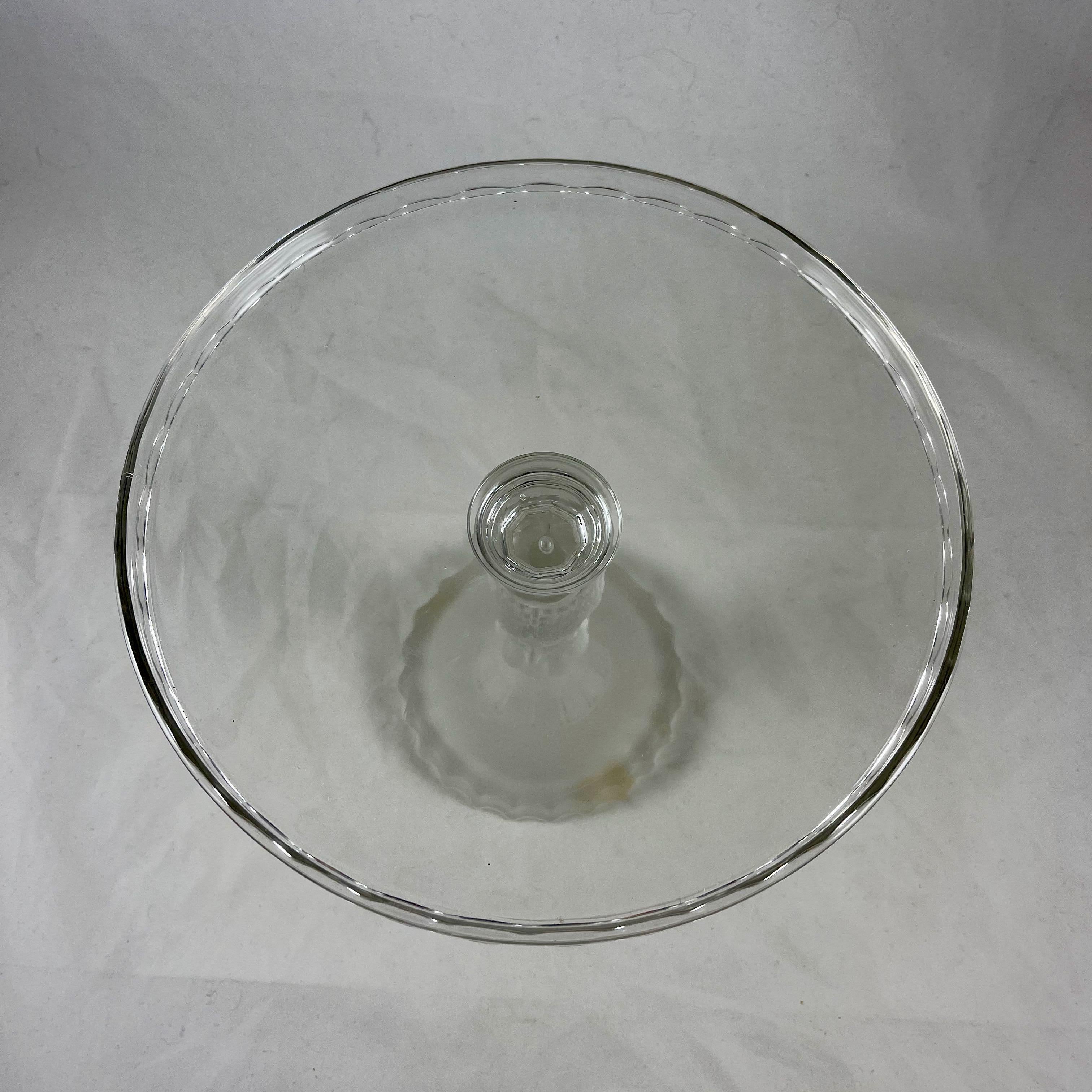 Duncan Miller Three Face Early American Pressed Glass Cake Stand, circa 1890  6