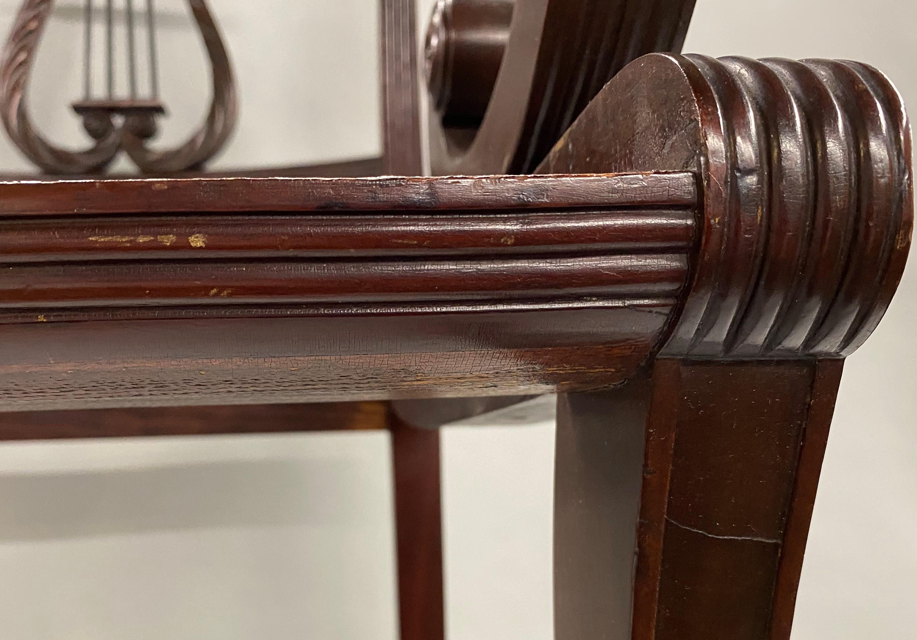Duncan Phyfe Classical Mahogany Armchair 2