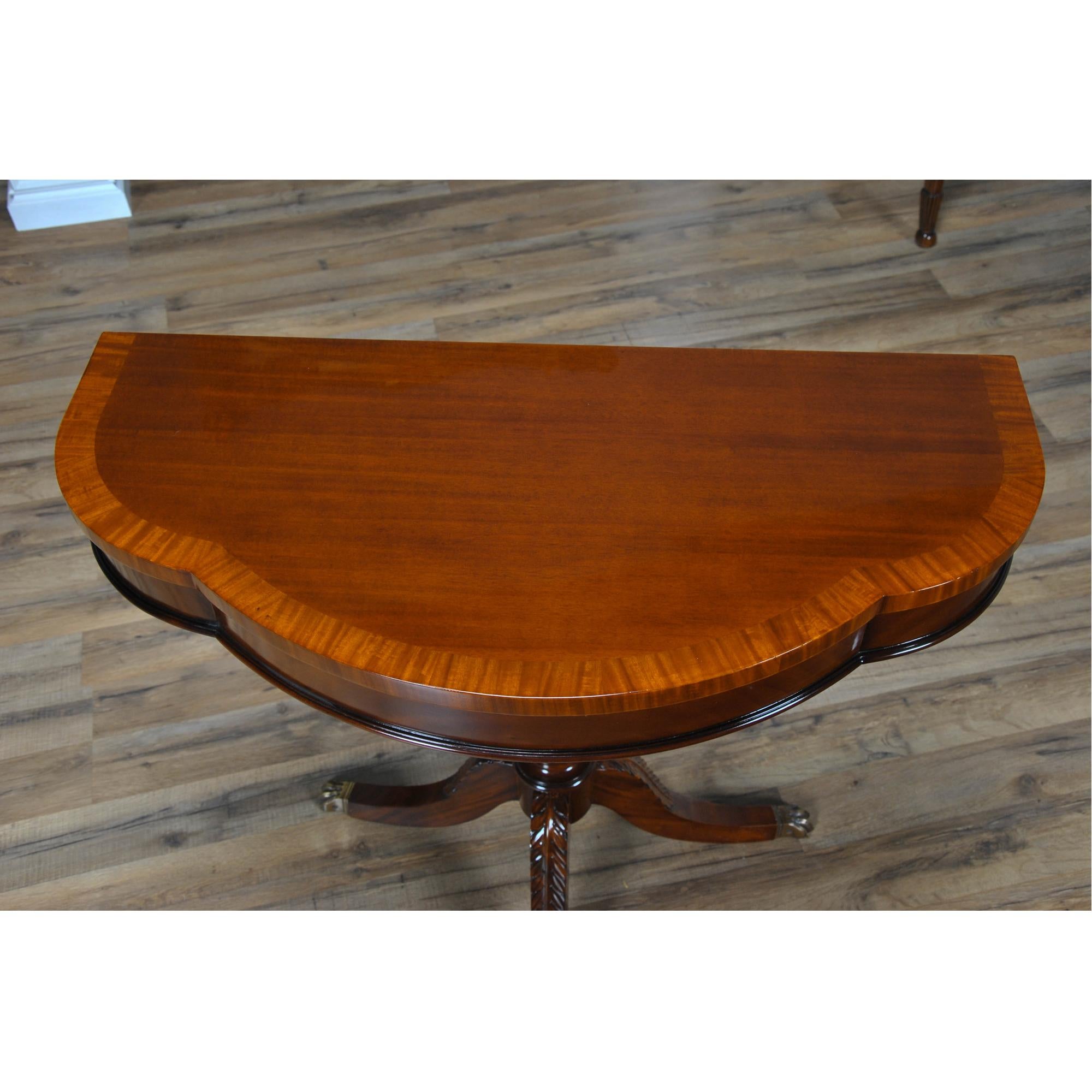 Hand-Carved Duncan Phyfe Console  For Sale