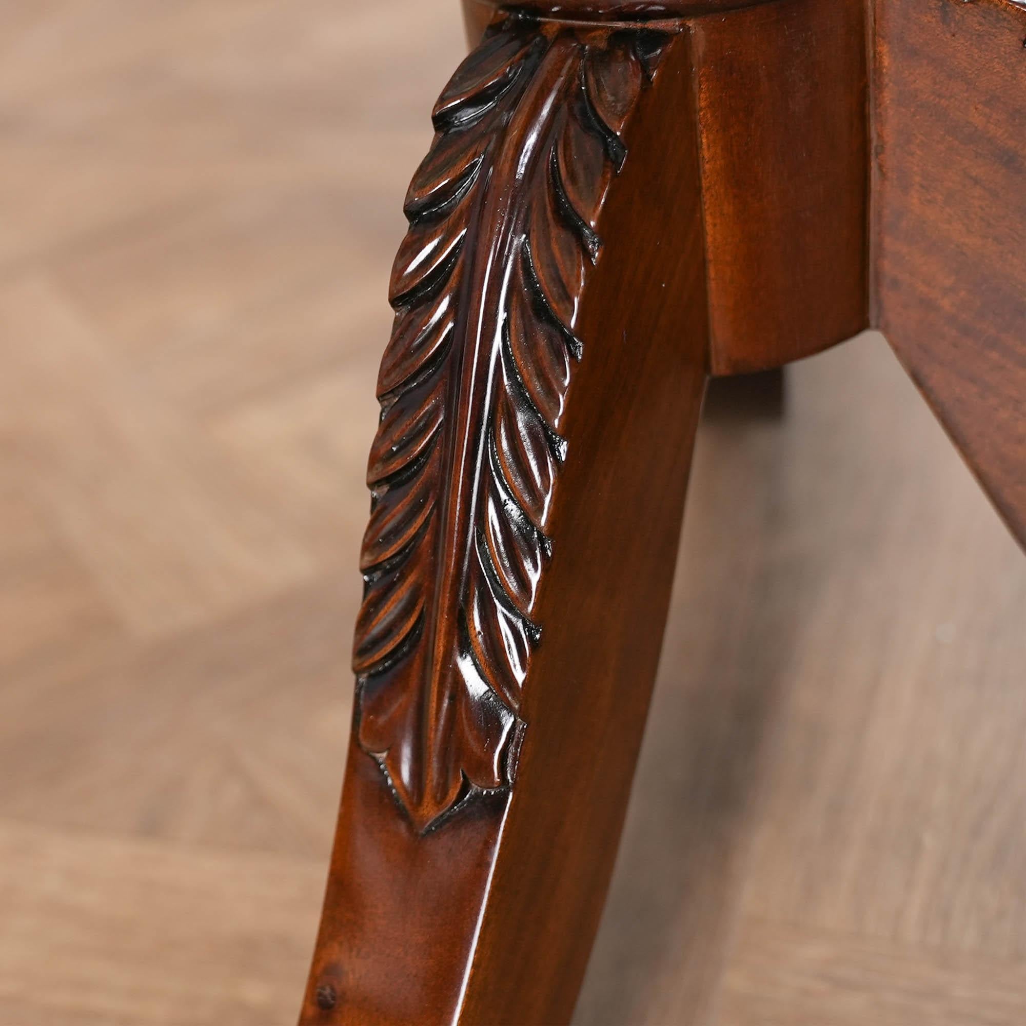 Hand-Carved Duncan Phyfe Console For Sale