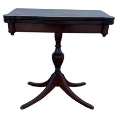 Duncan Phyfe Mahogany Pedestal Game Table