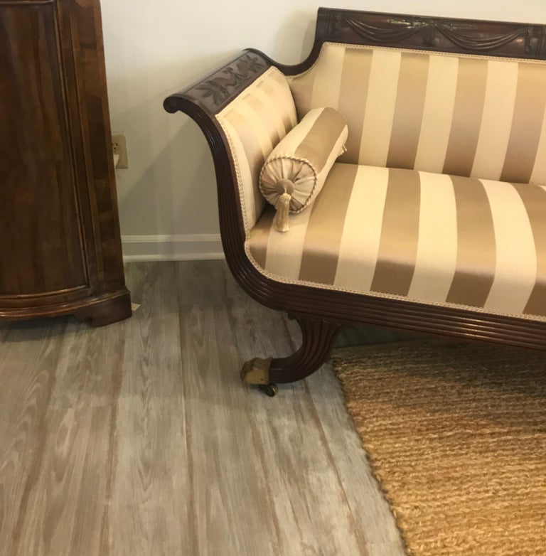 Duncan Phyfe Style Mahogany Sofa At 1stdibs
