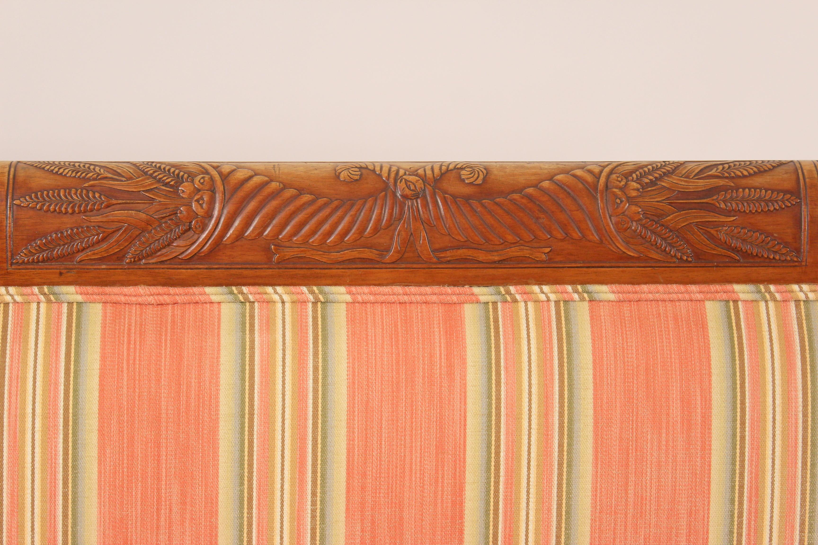 Early 20th Century Duncan Phyfe Style Mahogany Sofa