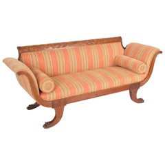 Duncan Phyfe Stil Mahagoni Sofa