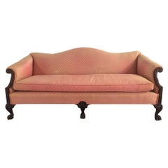 Used Duncan Phyfe Upholstered Camel Back Sofa, 19th Century