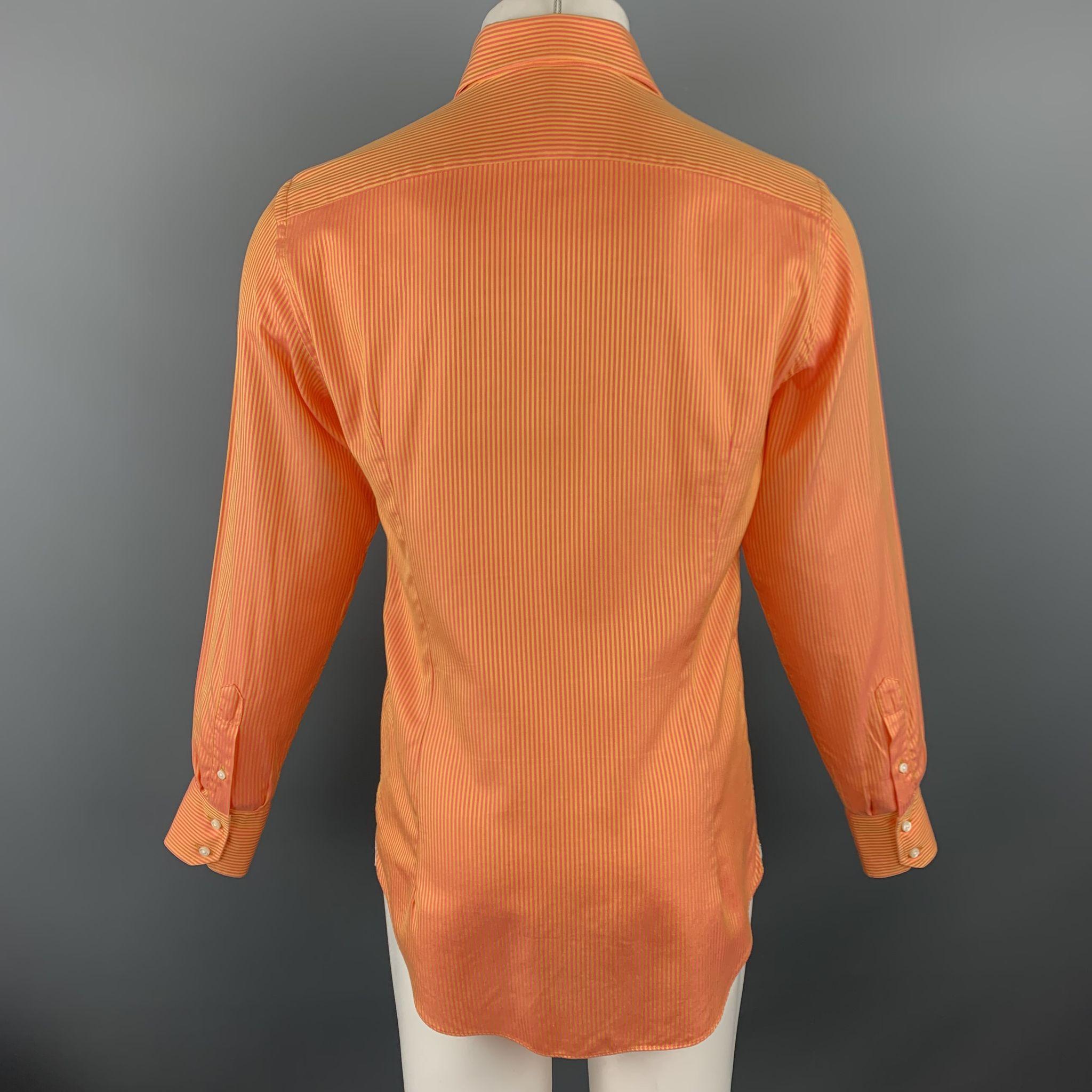 orange stripe shirt