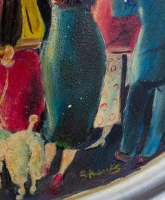 Metal Tray Painting by Duncan Shanks, Scottish Artist