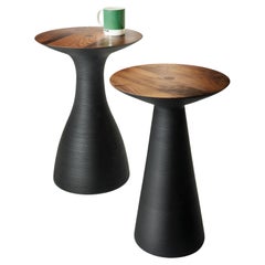 Dunce Occasional Table, Handcrafted of Walnut and Ash 