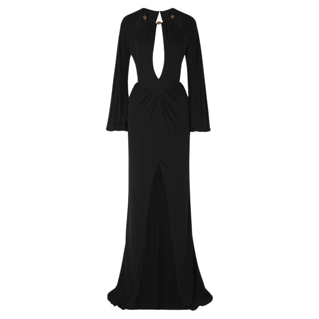 Dundas  Bead-embellished Cutout Georgette Gown For Sale