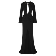 Dundas Abito in Georgette con ritaglio di perline