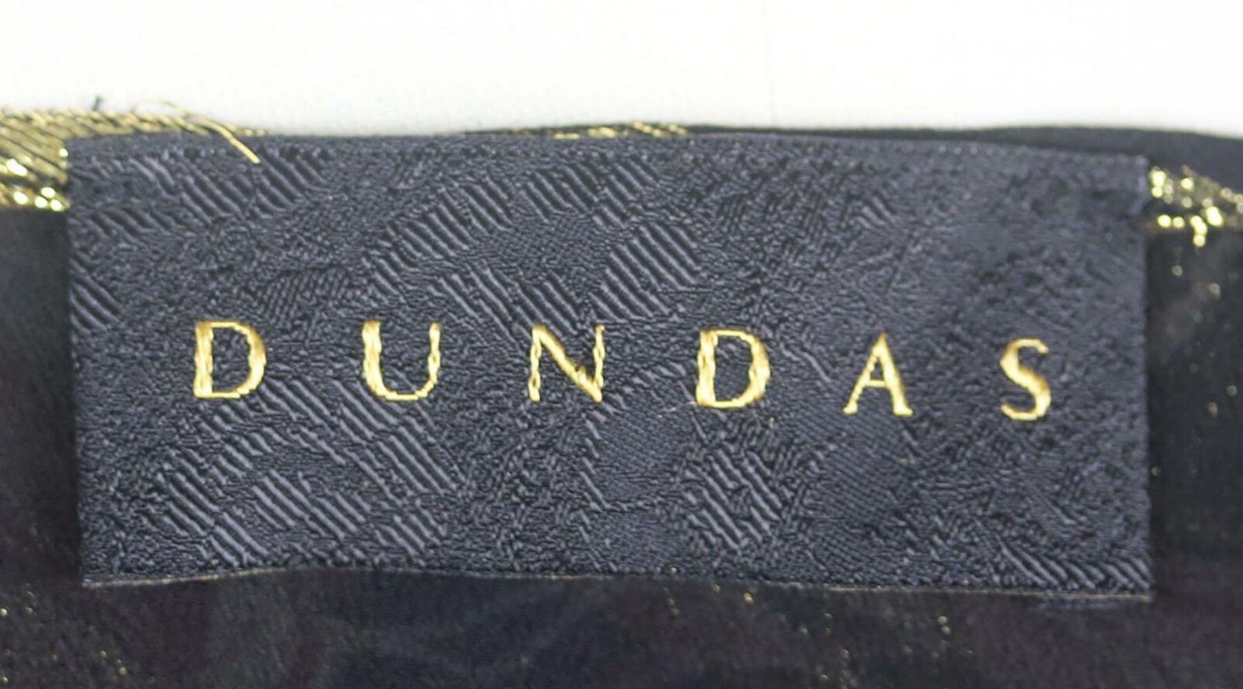 Dundas Maxikleid mit Spitzenbesatz aus bedrucktem Metallic-Fil Coupé aus einer Seidenmischung Damen