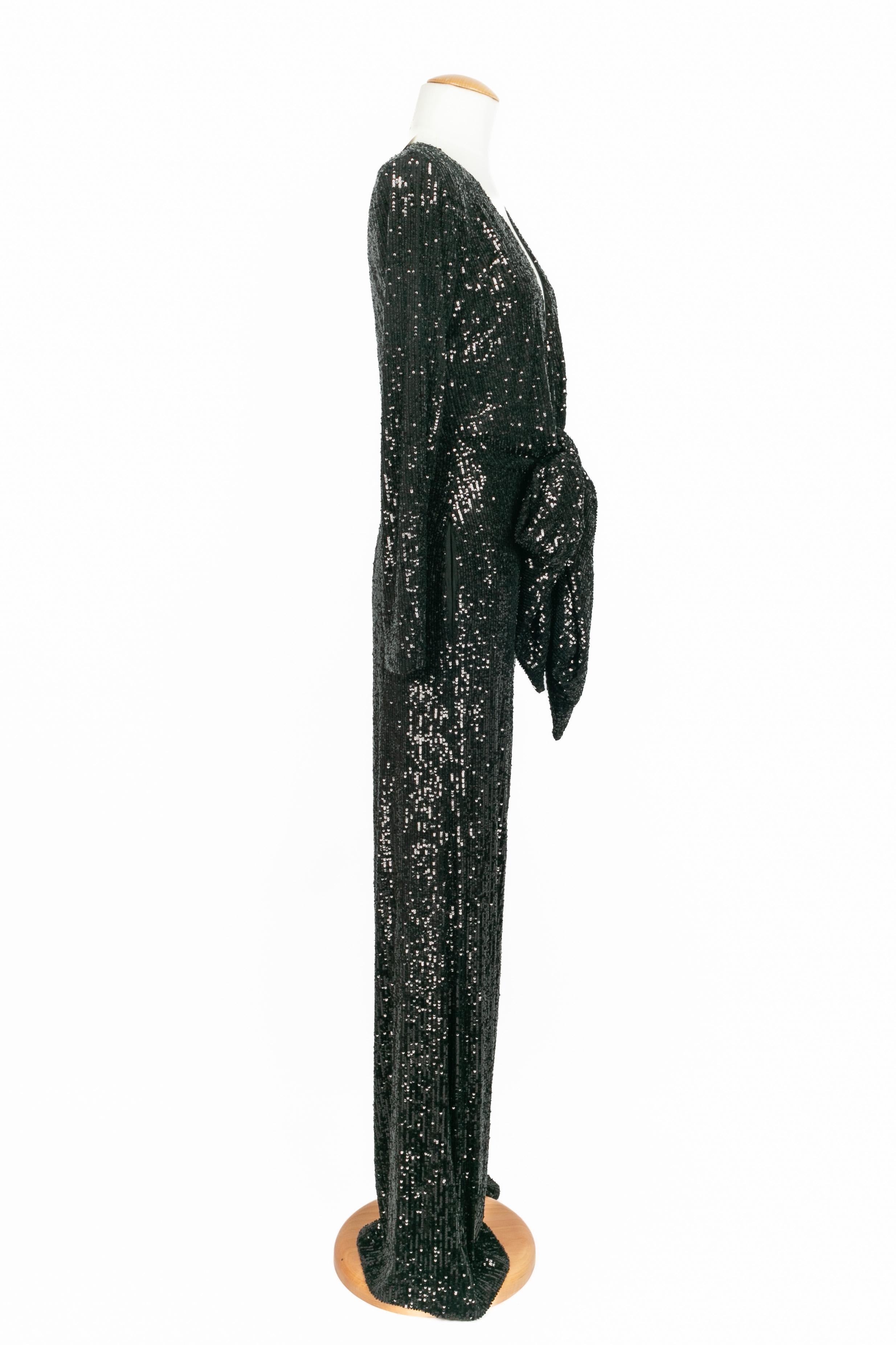 Dundas Pailletten-Overall (Schwarz) im Angebot