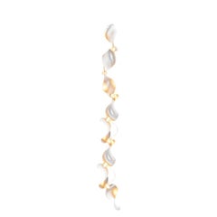 Lampadario a 8 linee verticali Dune in alluminio anodizzato argento by MOSS Objects