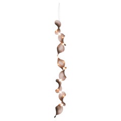 'Dune 8 Vertical Line' Pendant Lamp in Copper Tone Aluminum for Moss Objects