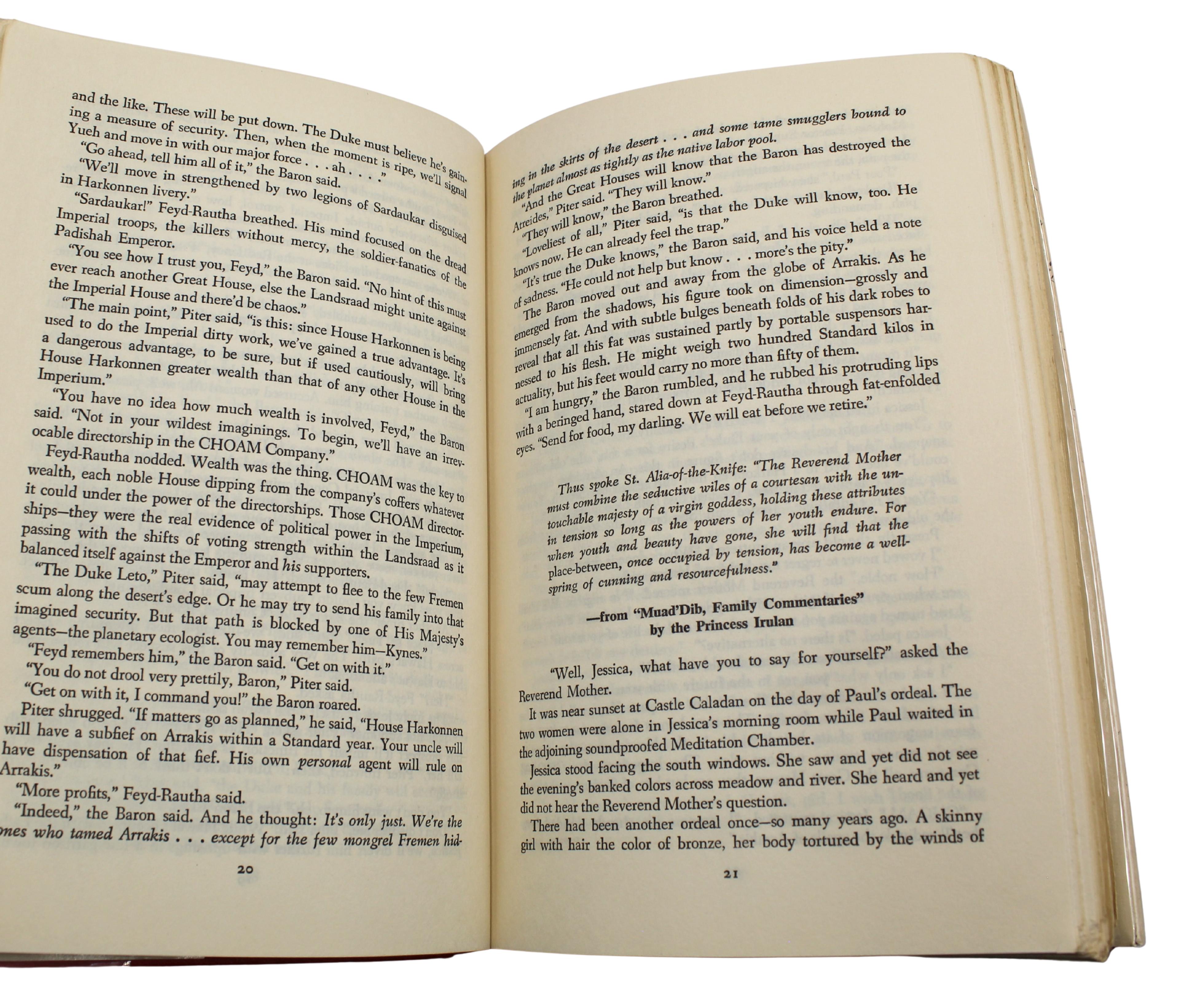 Dune par Frank Herbert, édition du club de lecture, sous jaquette originale, 1965 en vente 2