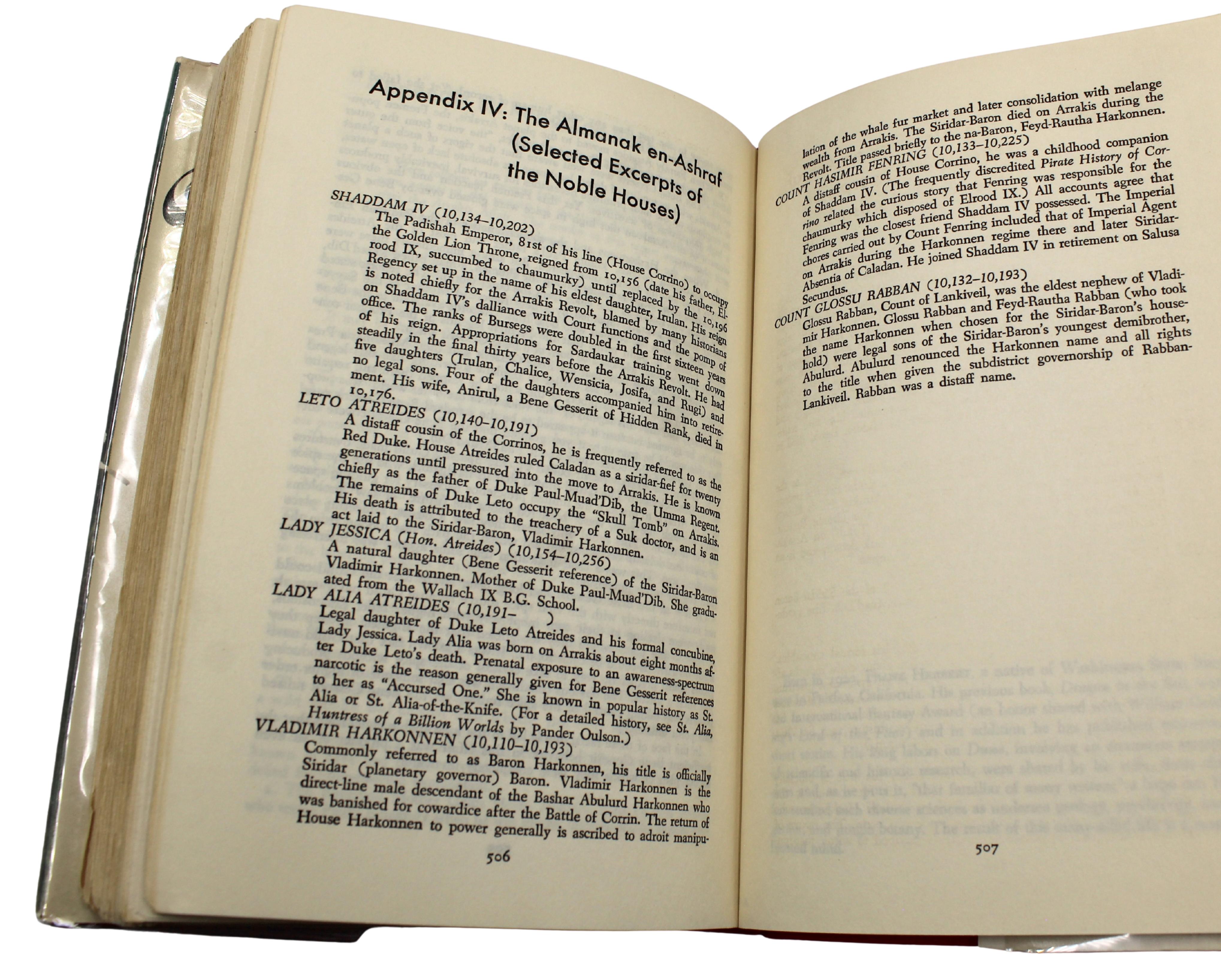 Dune par Frank Herbert, édition du club de lecture, sous jaquette originale, 1965 en vente 6