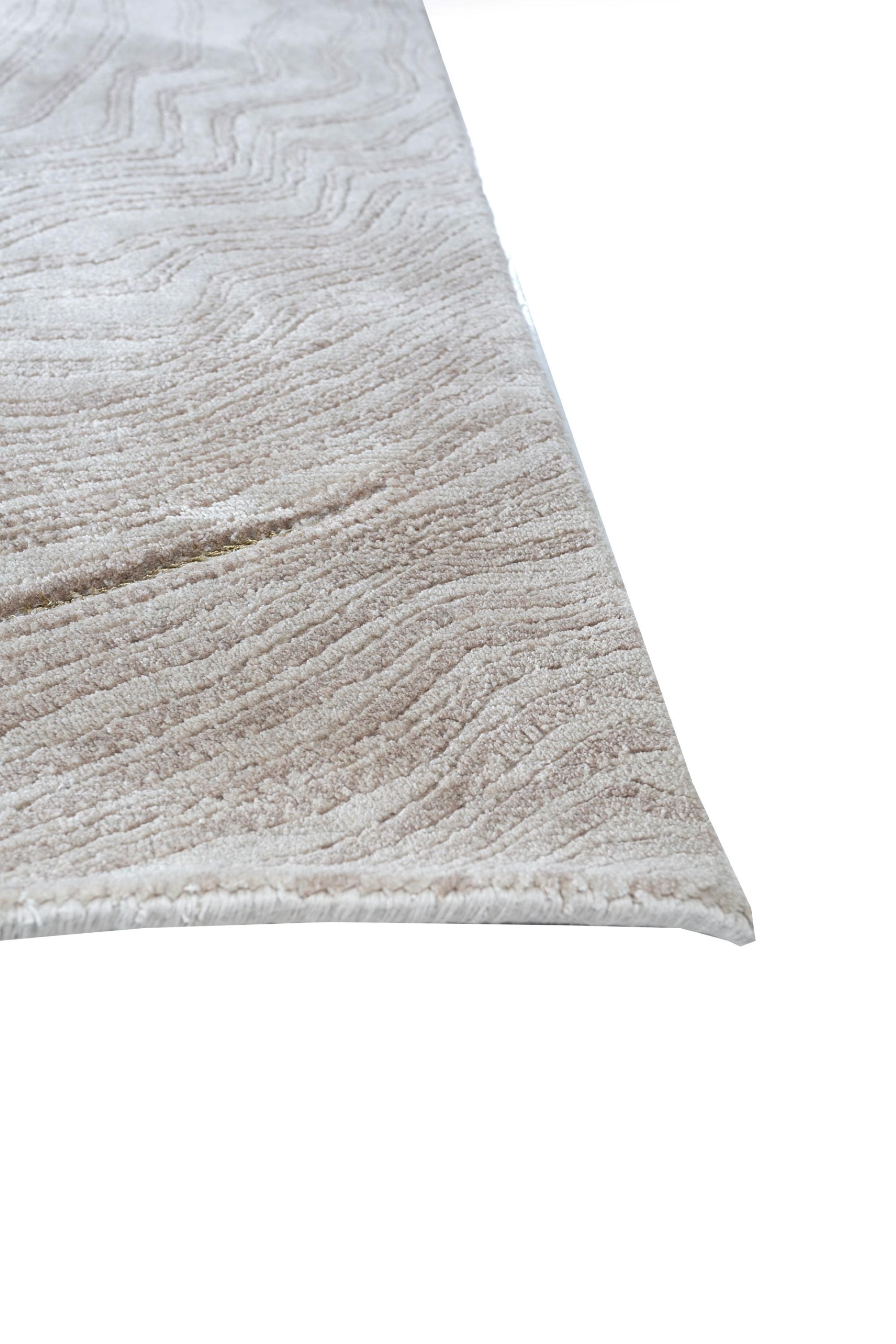 Modern Dune Drift Marble & White Sand 300x420 cm Hand Knotted Rug For Sale