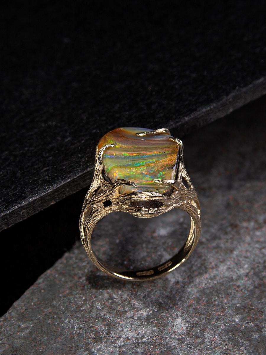 rainbow opal ring