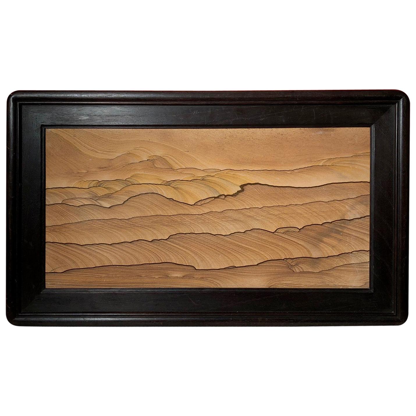 Dunes Galore Extraordinary Natural Stone Painting, One-of-a- Kind
