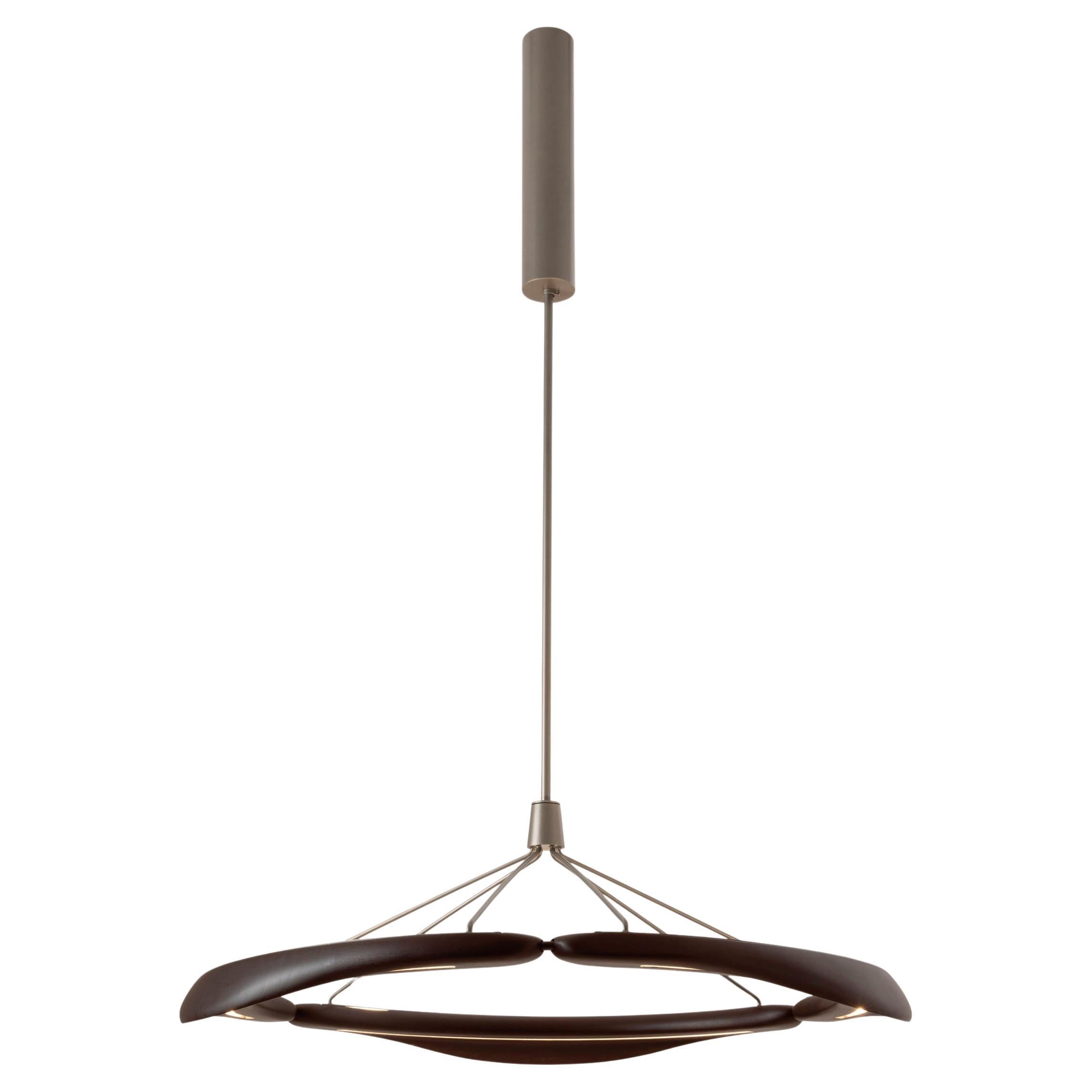 Dunes pendant lamp in canaletto walnut For Sale