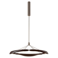 Lampe suspendue Dunes en noyer canaletto