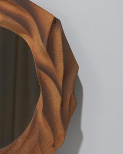 "Dunes" mirror in stoneware