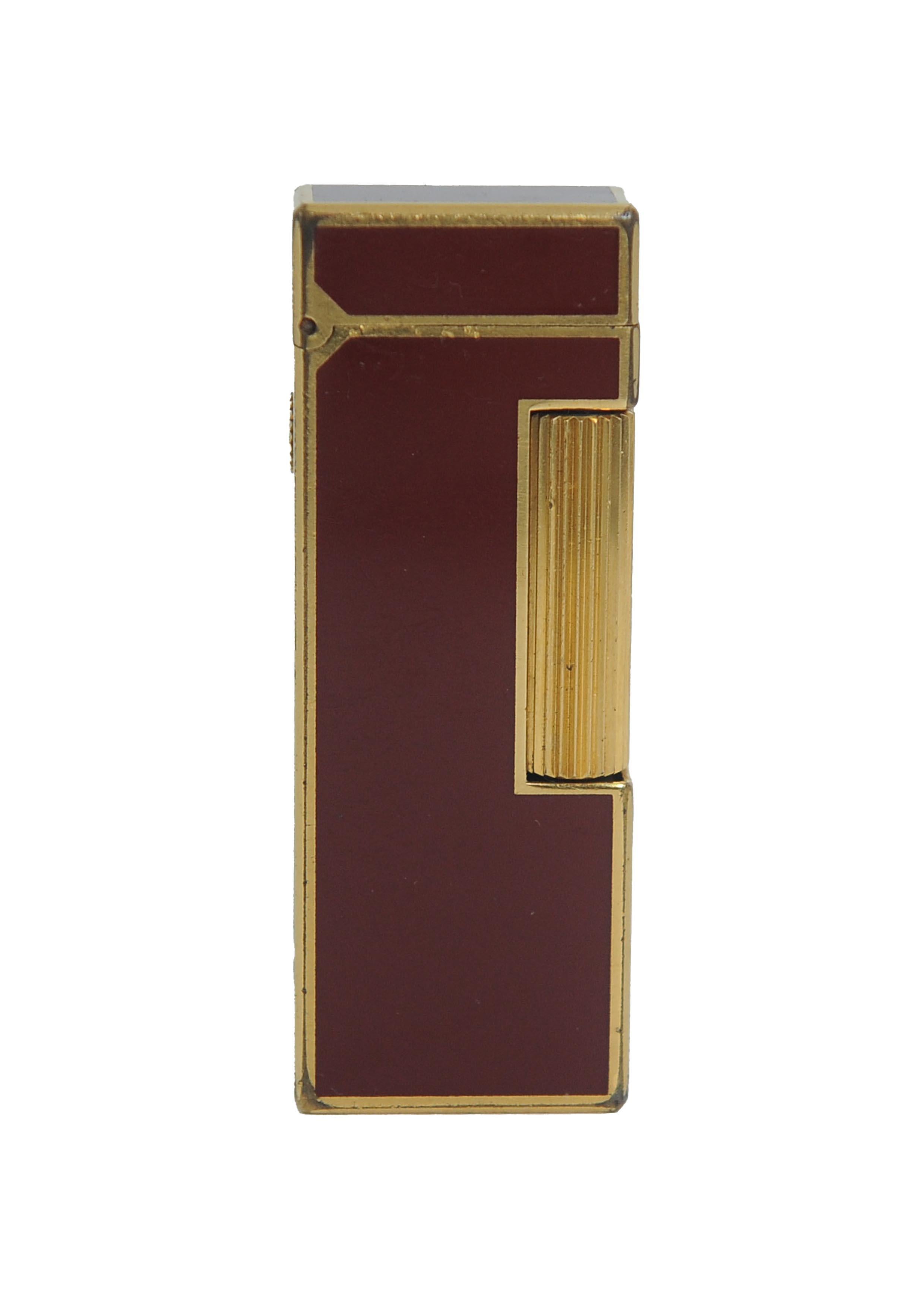 Accendino classico Rollagas di Dunhill placcato oro rosso a 18 carati in vendita 4