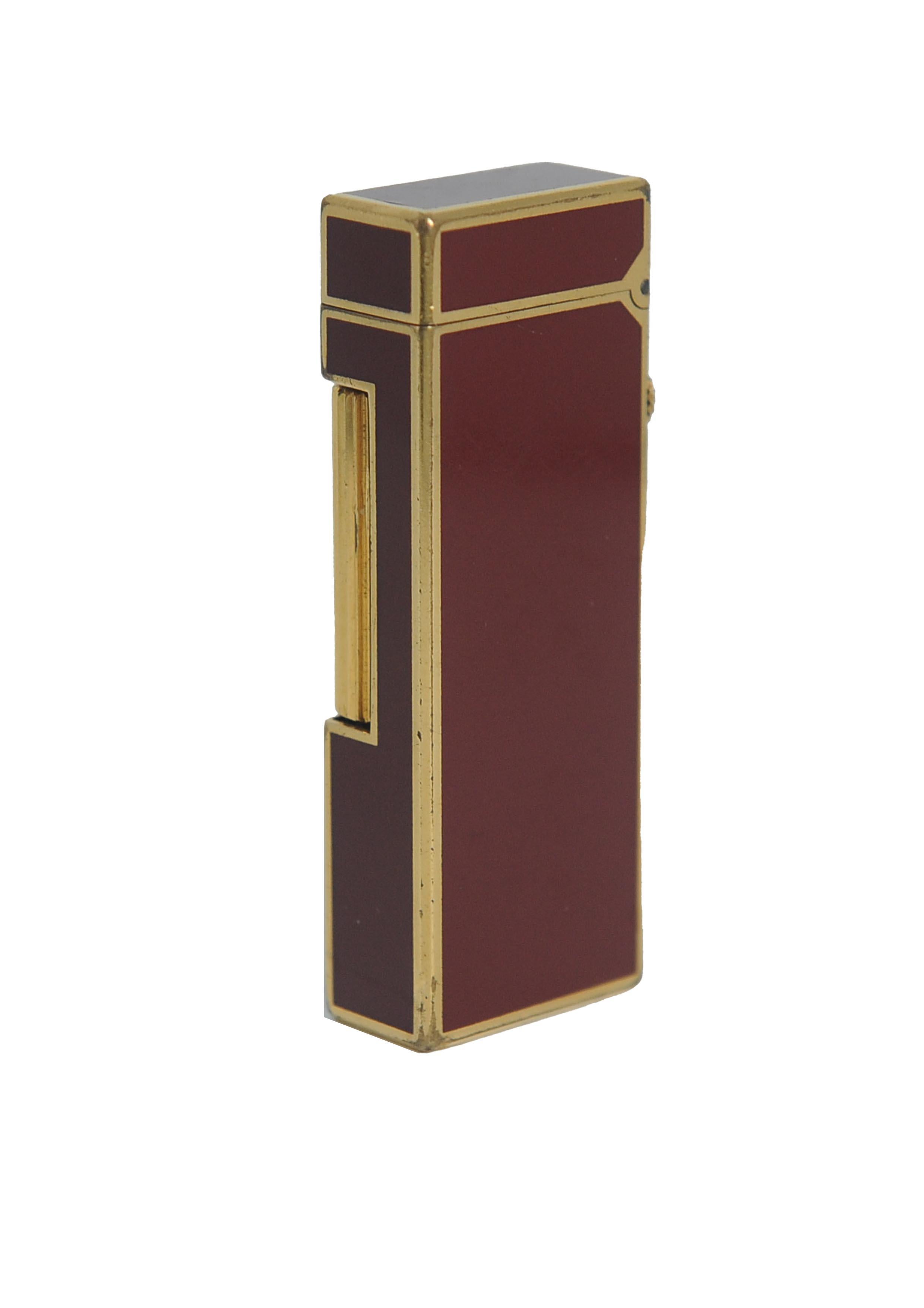 Accendino classico Rollagas di Dunhill placcato oro rosso a 18 carati in vendita 7