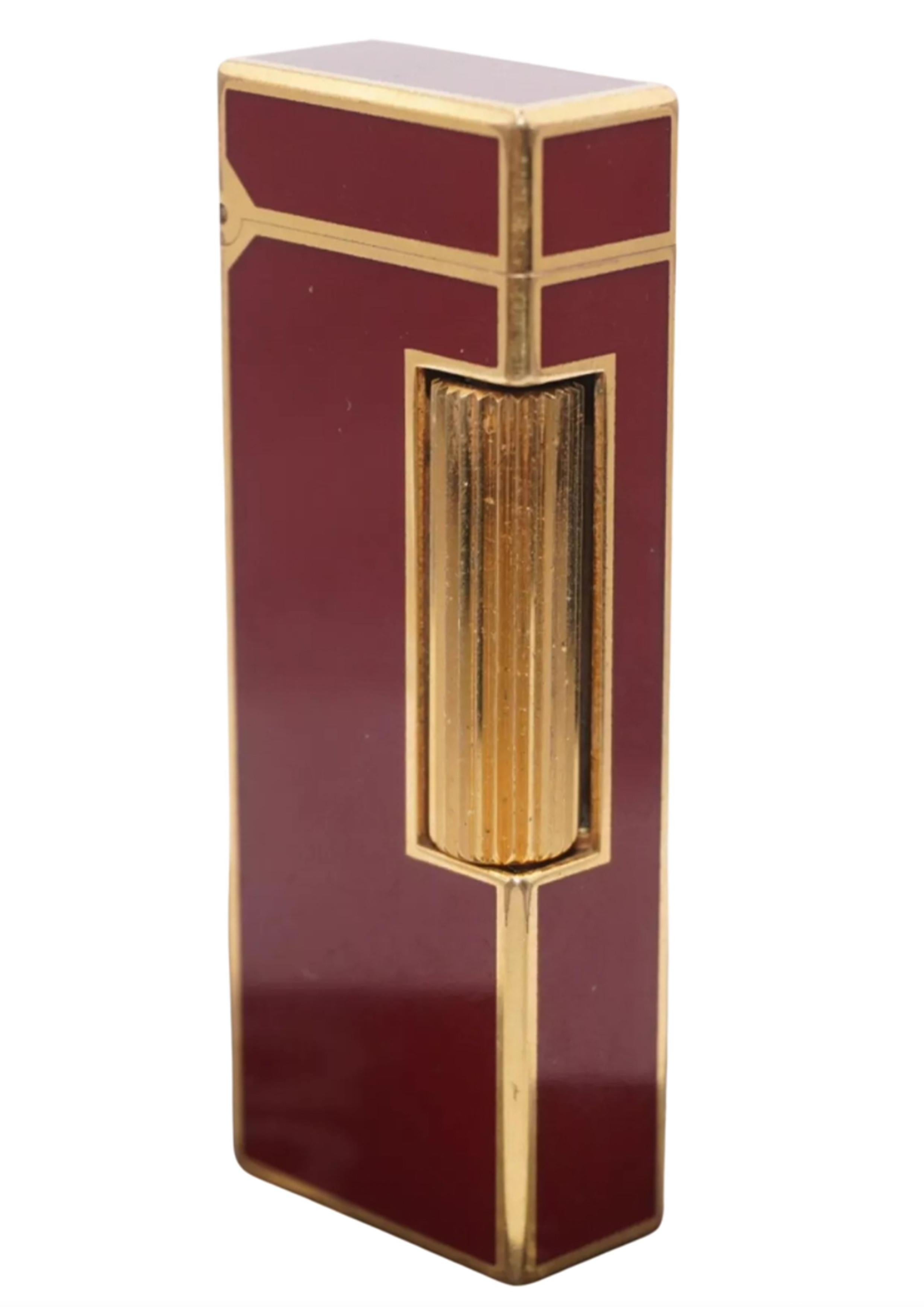 Accendino classico Rollagas di Dunhill placcato oro rosso a 18 carati