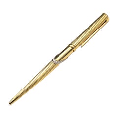Dunhill Kugelschreiber aus 18 Karat Gold und Diamanten