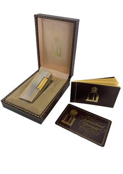 Dunhill 18ct Gold Plated Bi-Colour Goldline Rollagas Pocket Cigarette Lighter