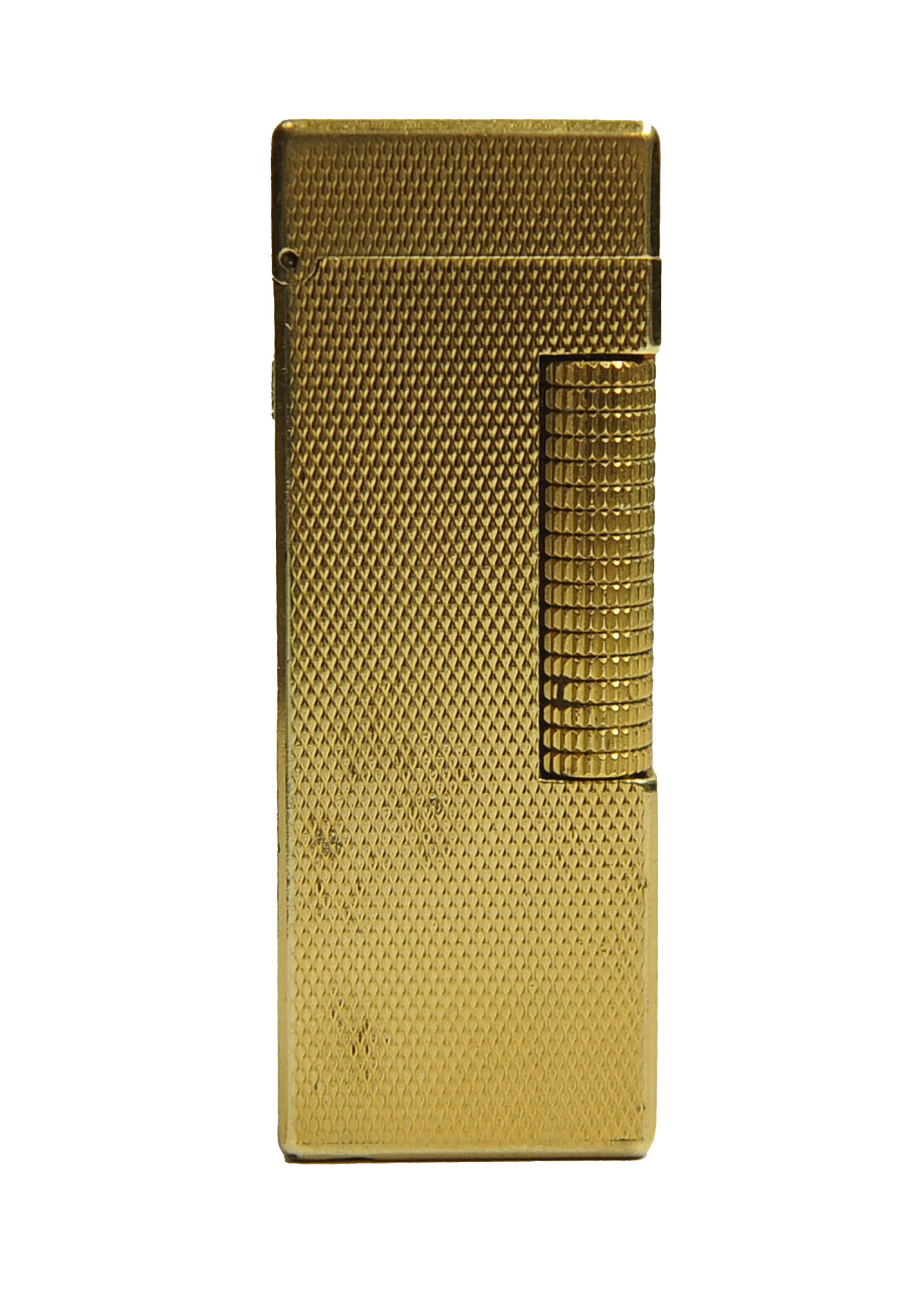 Dunhill 18ct Gold Plated Rollagas Cigarette Lighter With Box & Papers Serviced en vente 3