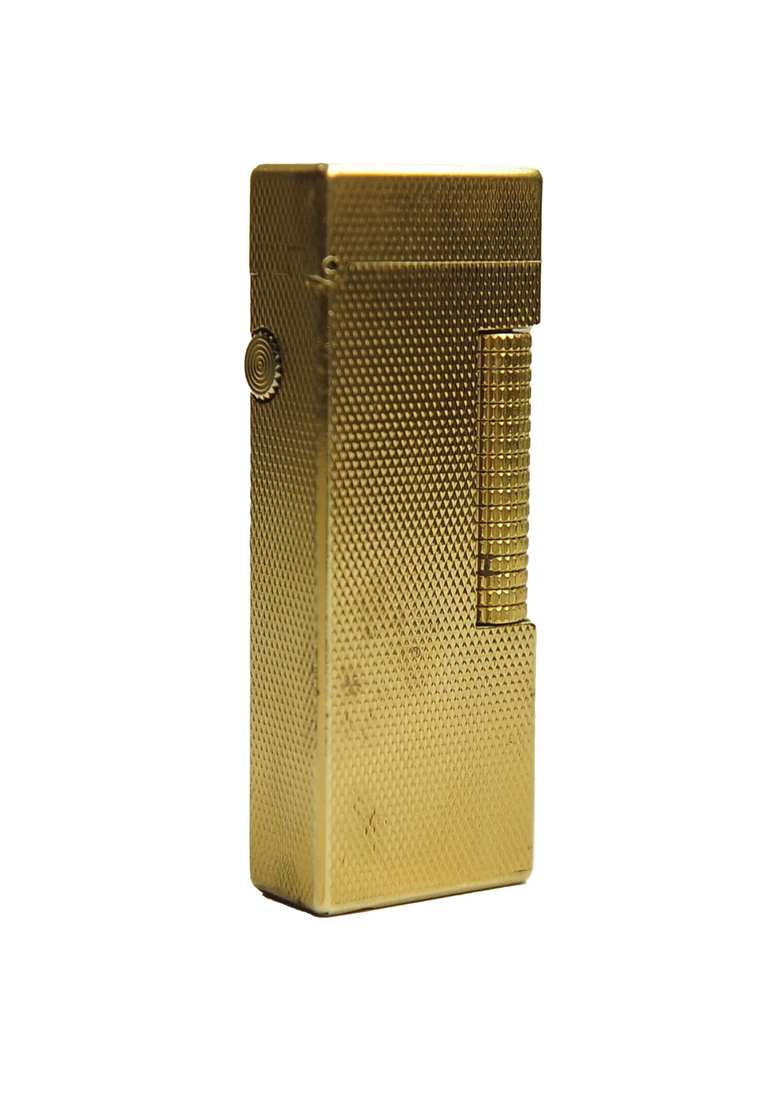 Dunhill 18ct Gold Plated Rollagas Cigarette Lighter With Box & Papers Serviced en vente 5