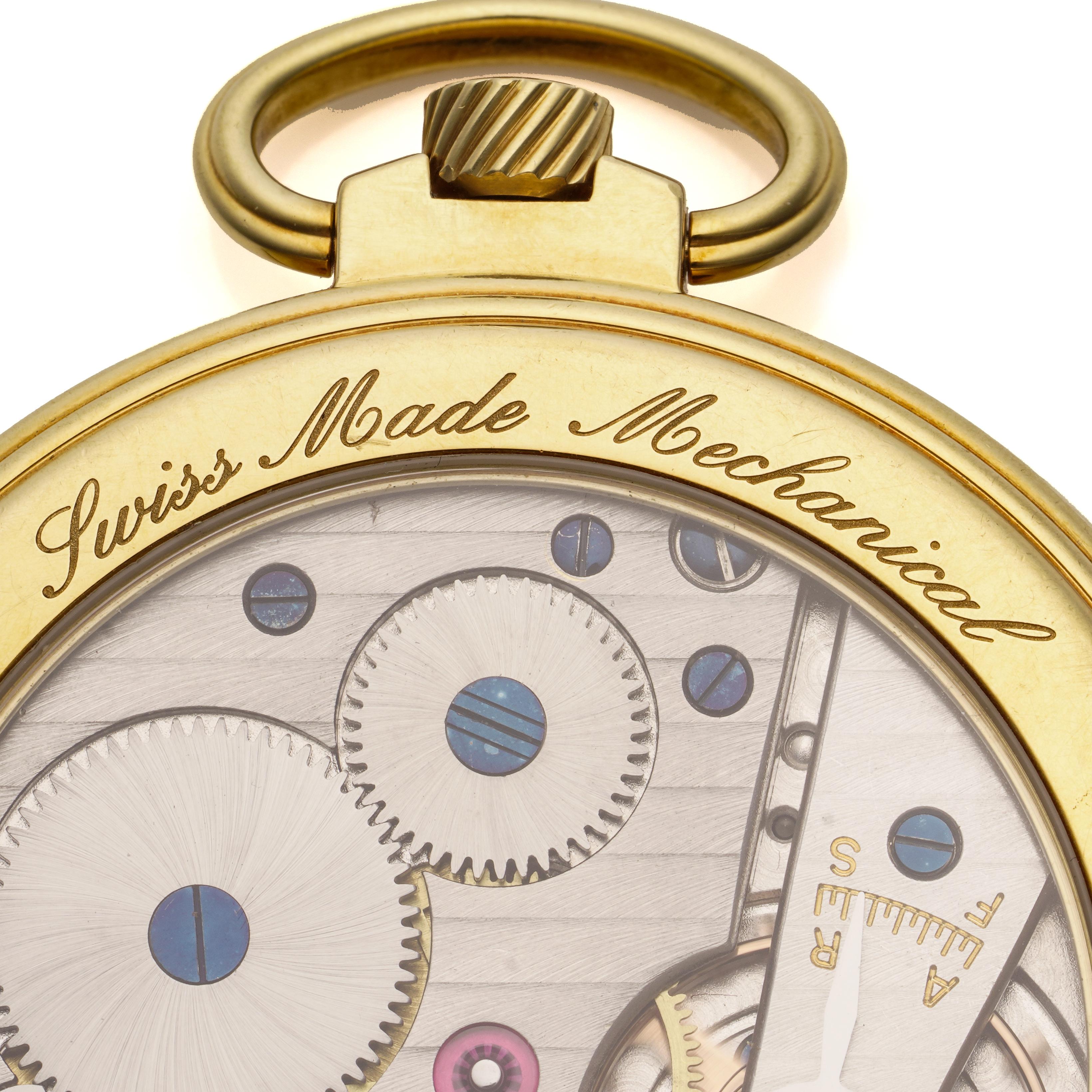 Reloj de bolsillo Dunhill Centenario de oro amarillo de 18 quilates en venta 2