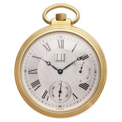 Reloj de bolsillo Dunhill Centenario de oro amarillo de 18 quilates