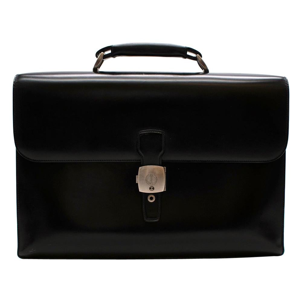 Dunhill Black Box Leather Briefcase