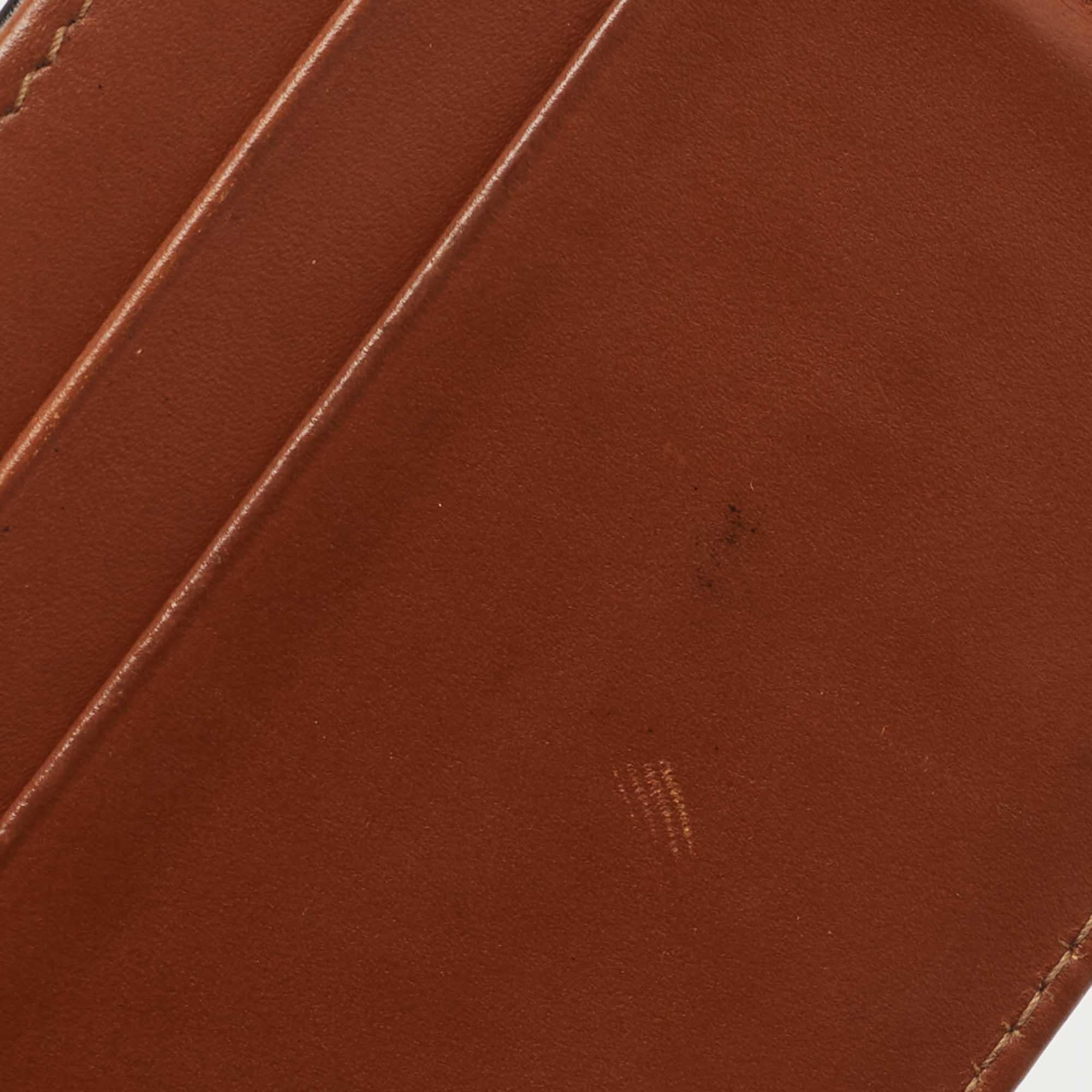 Dunhill Black/Brown Leather Card Holder For Sale 2