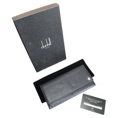 Dunhill Black Calf Leather Wallet With Original Dunhill Box Made in Italy