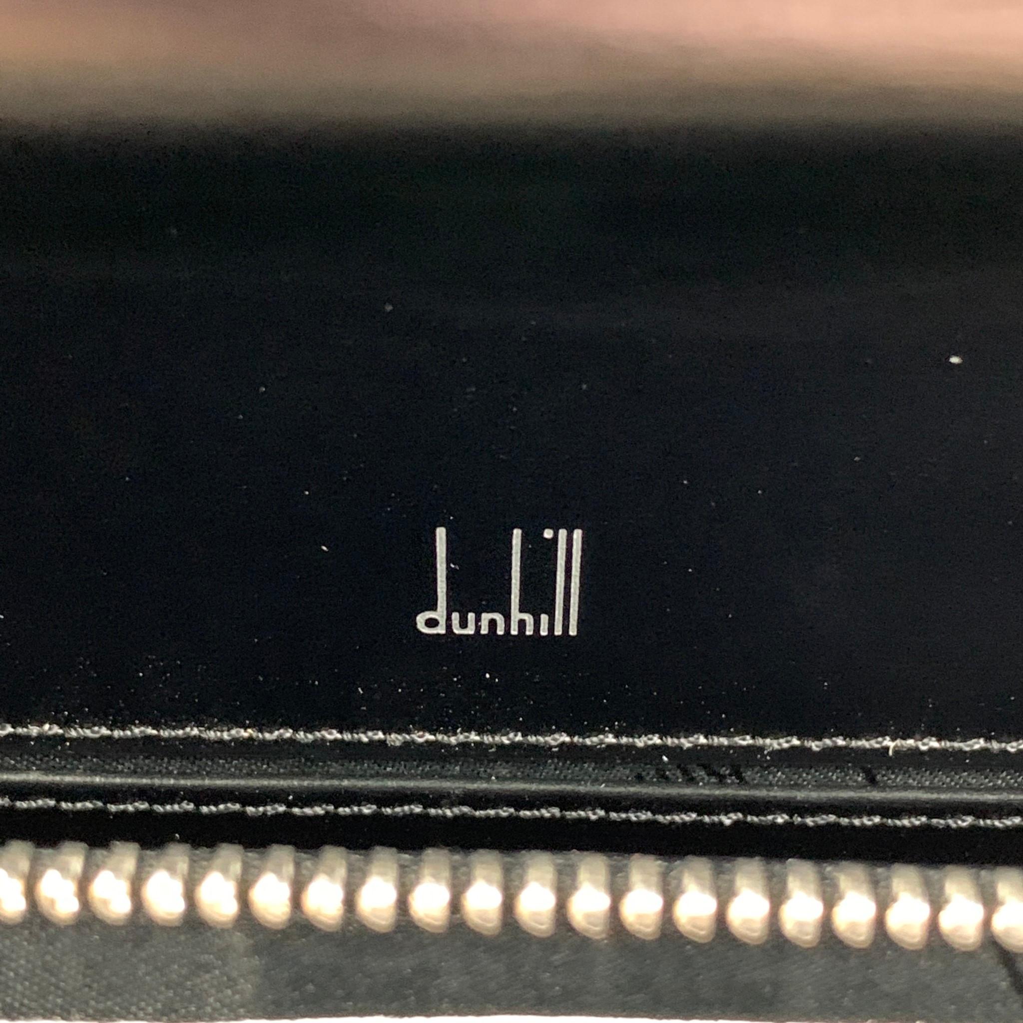 DUNHILL Black Cowhide Leather Confidential Second Bag 3