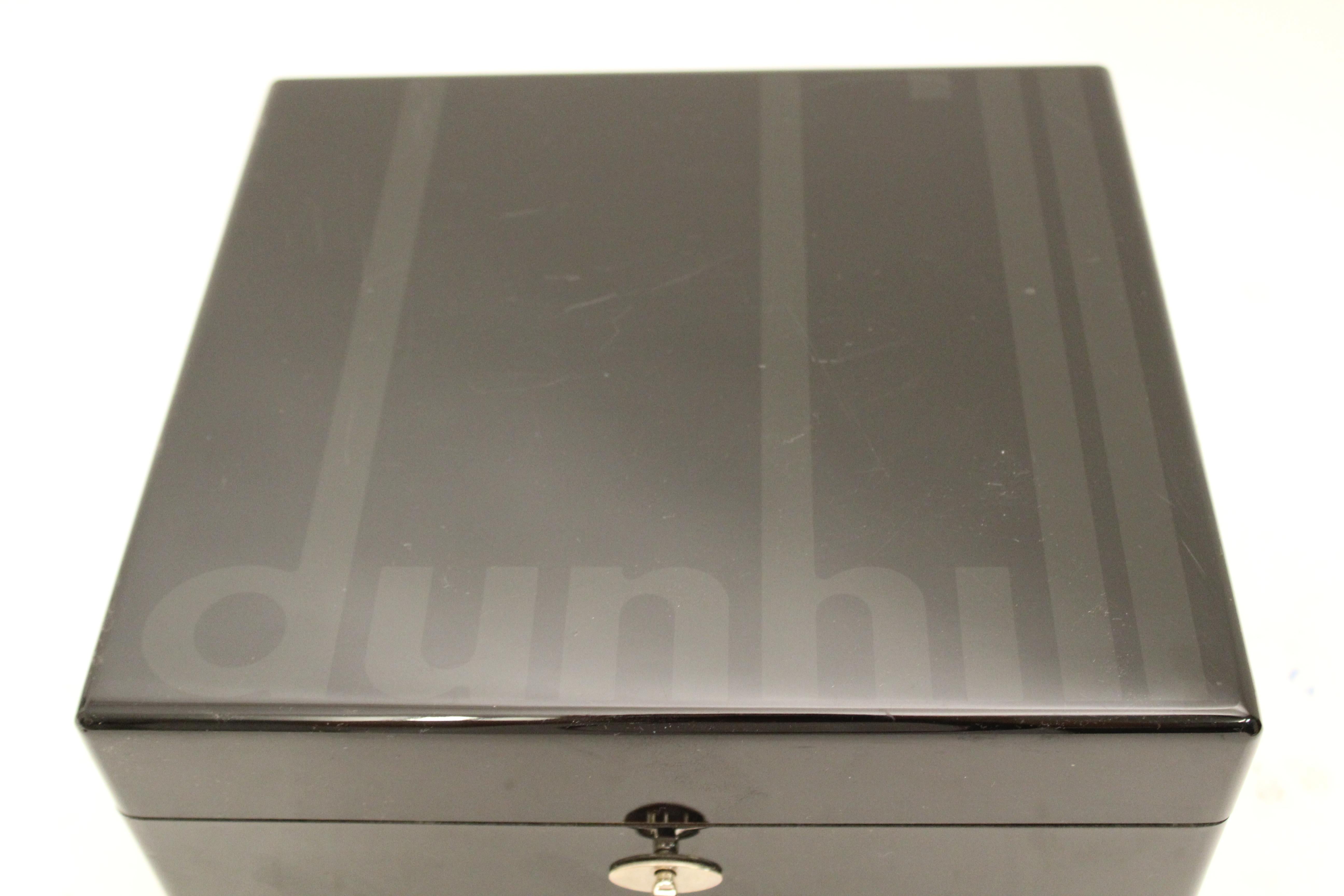 Fin du 20e siècle Humidificateur en laque noire Dunhill, vers 1995