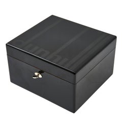 Humidificateur en laque noire Dunhill, vers 1995