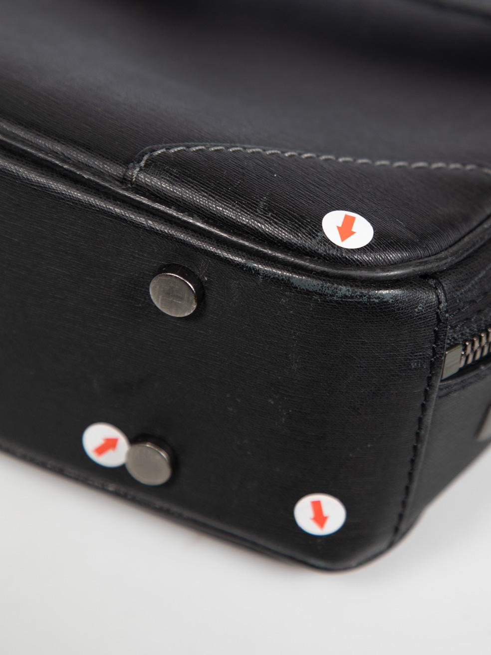 Dunhill Black Leather Medium Briefcase 4