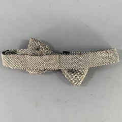 Dunhill - Nœud papillon en soie tissée noir et blanc